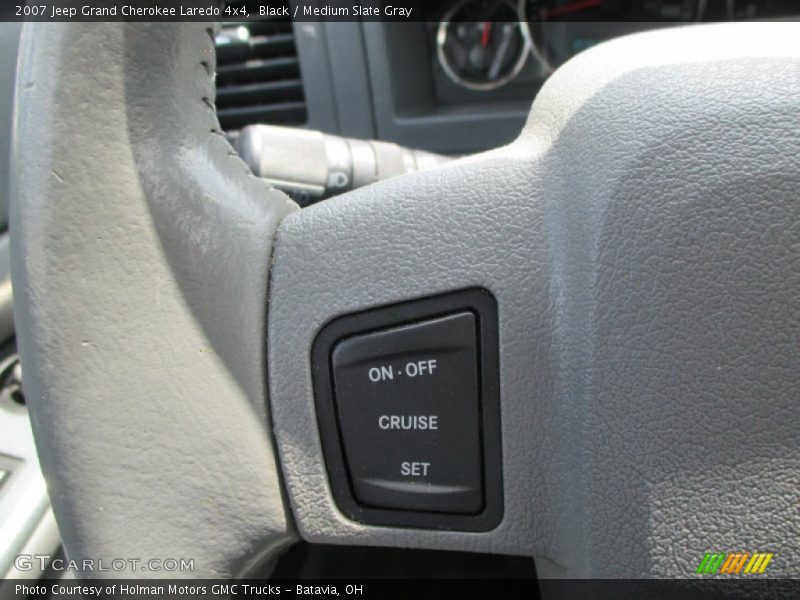 Black / Medium Slate Gray 2007 Jeep Grand Cherokee Laredo 4x4