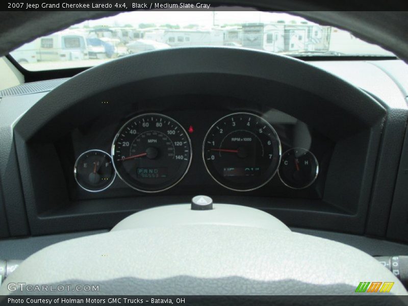 Black / Medium Slate Gray 2007 Jeep Grand Cherokee Laredo 4x4