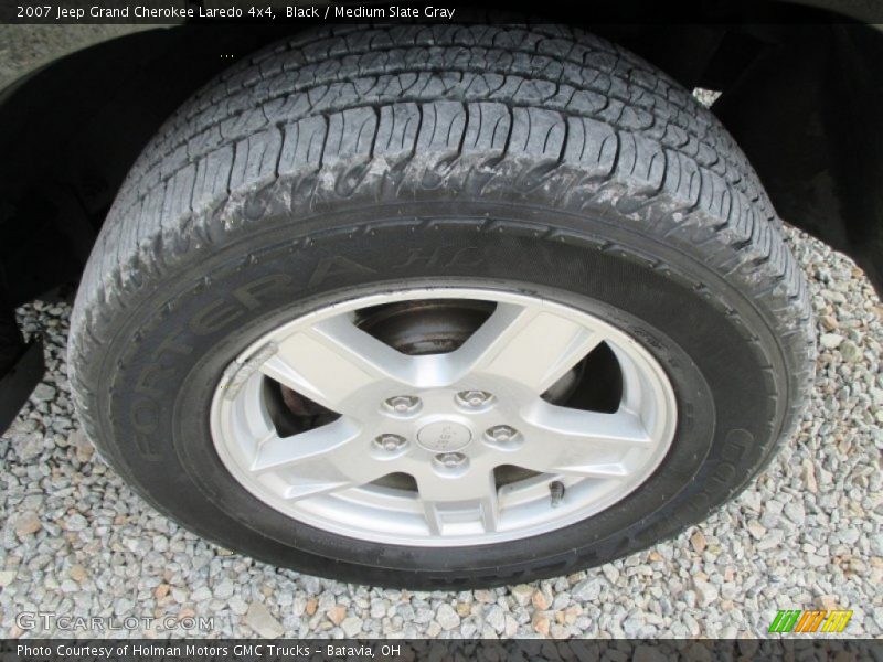 Black / Medium Slate Gray 2007 Jeep Grand Cherokee Laredo 4x4