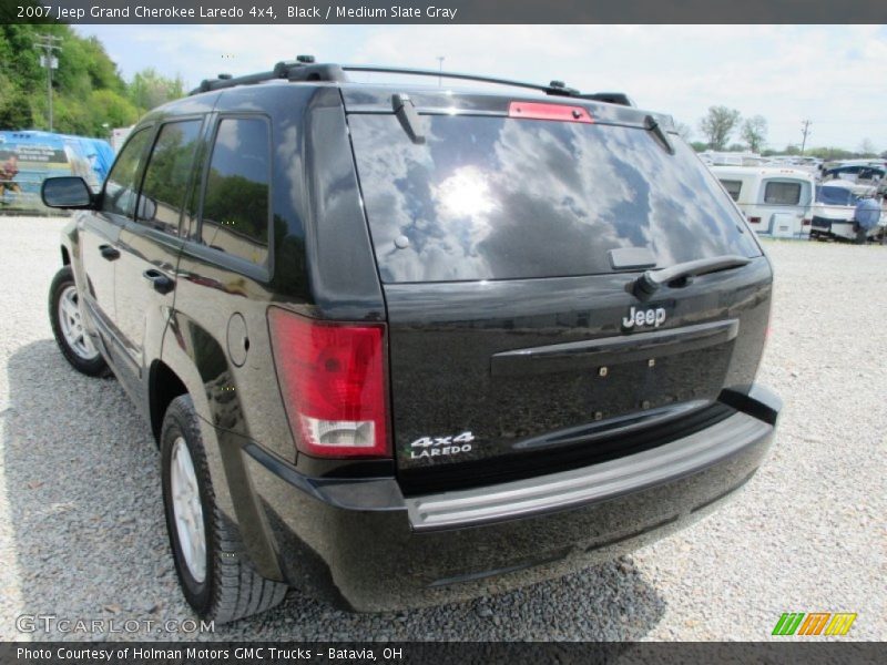 Black / Medium Slate Gray 2007 Jeep Grand Cherokee Laredo 4x4