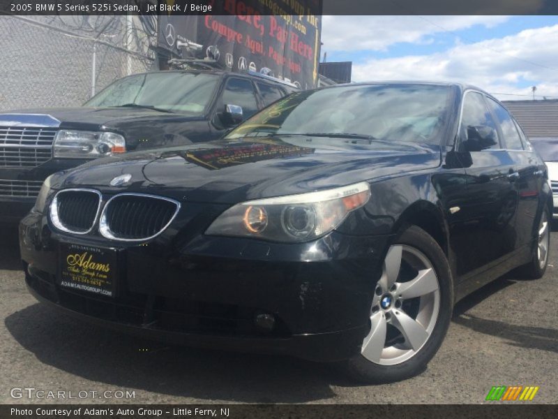 Jet Black / Beige 2005 BMW 5 Series 525i Sedan