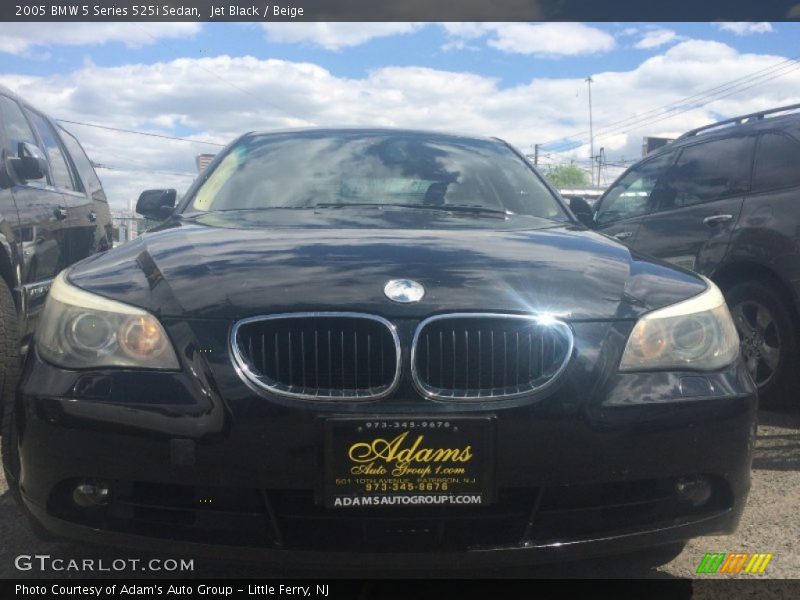 Jet Black / Beige 2005 BMW 5 Series 525i Sedan