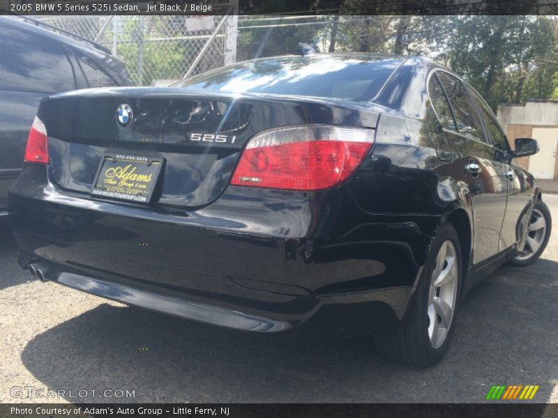 Jet Black / Beige 2005 BMW 5 Series 525i Sedan
