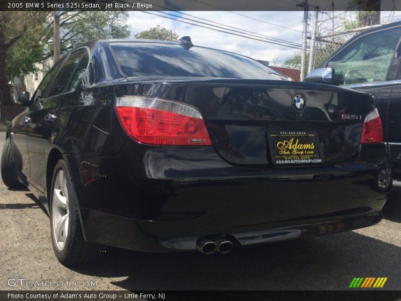 Jet Black / Beige 2005 BMW 5 Series 525i Sedan