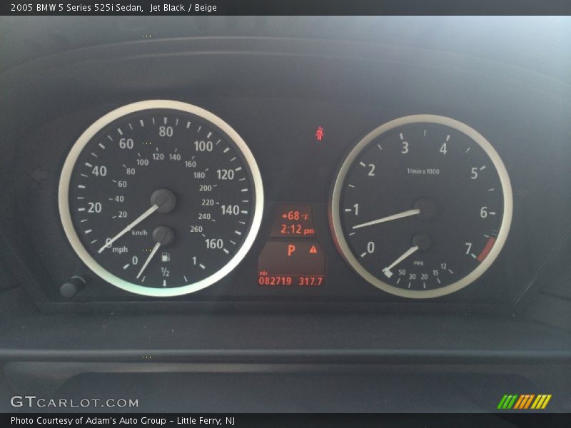 Jet Black / Beige 2005 BMW 5 Series 525i Sedan