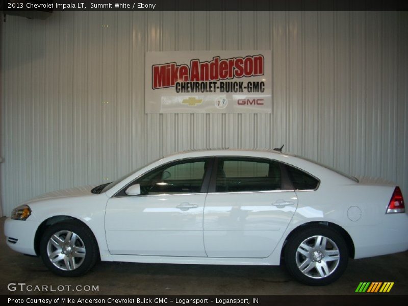 Summit White / Ebony 2013 Chevrolet Impala LT