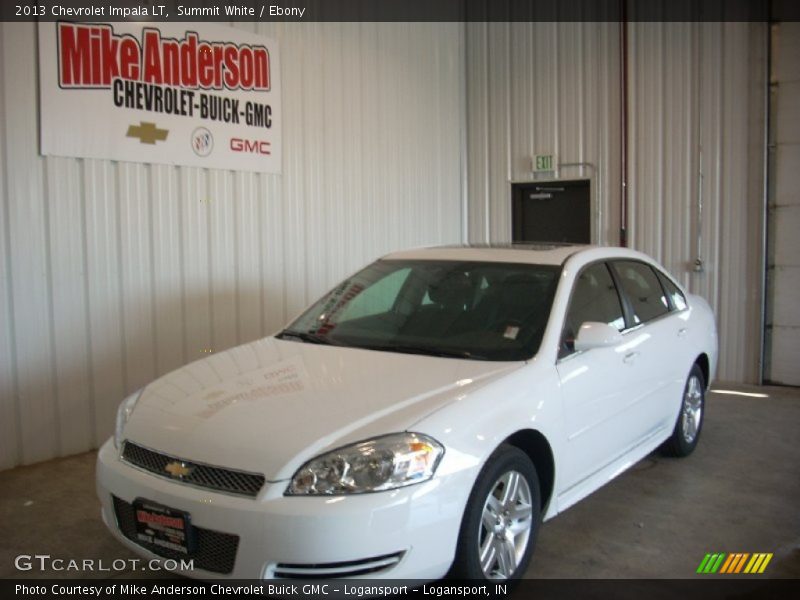 Summit White / Ebony 2013 Chevrolet Impala LT