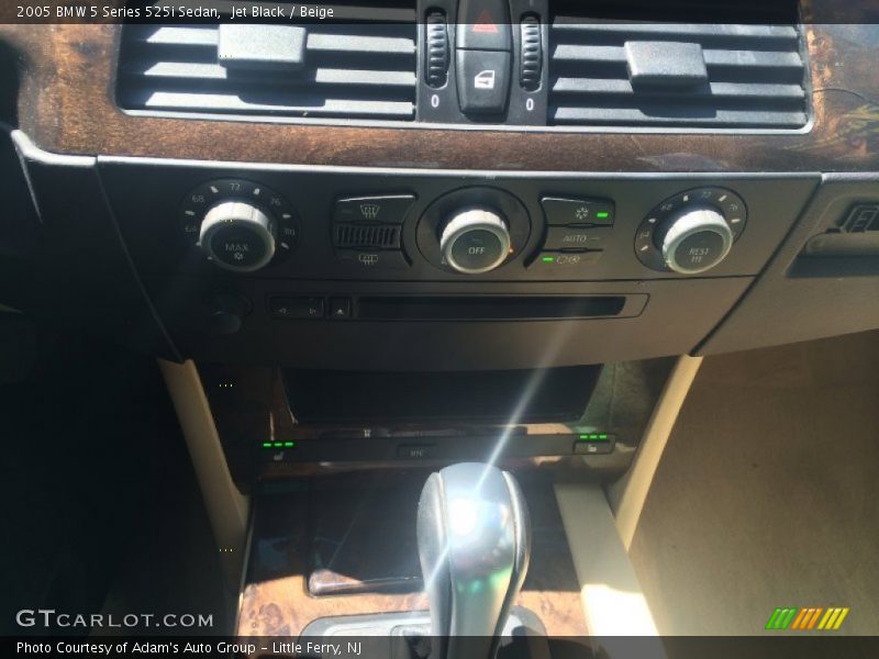 Jet Black / Beige 2005 BMW 5 Series 525i Sedan