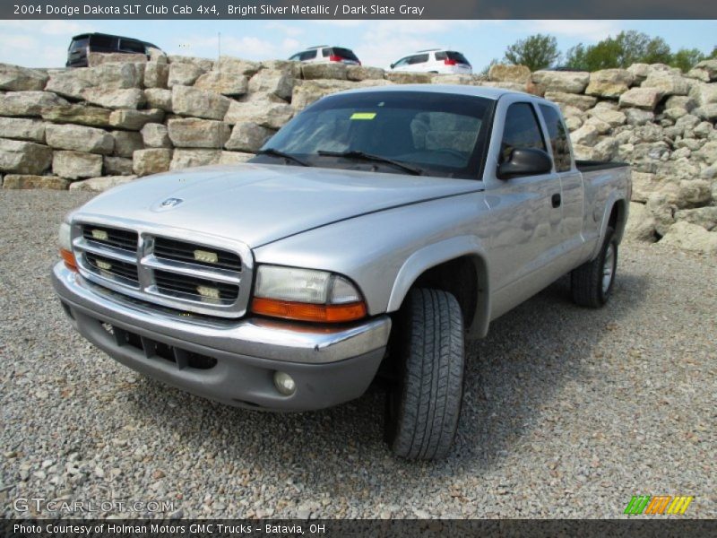 Bright Silver Metallic / Dark Slate Gray 2004 Dodge Dakota SLT Club Cab 4x4