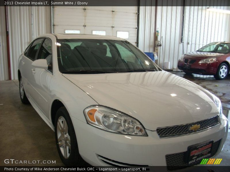 Summit White / Ebony 2013 Chevrolet Impala LT