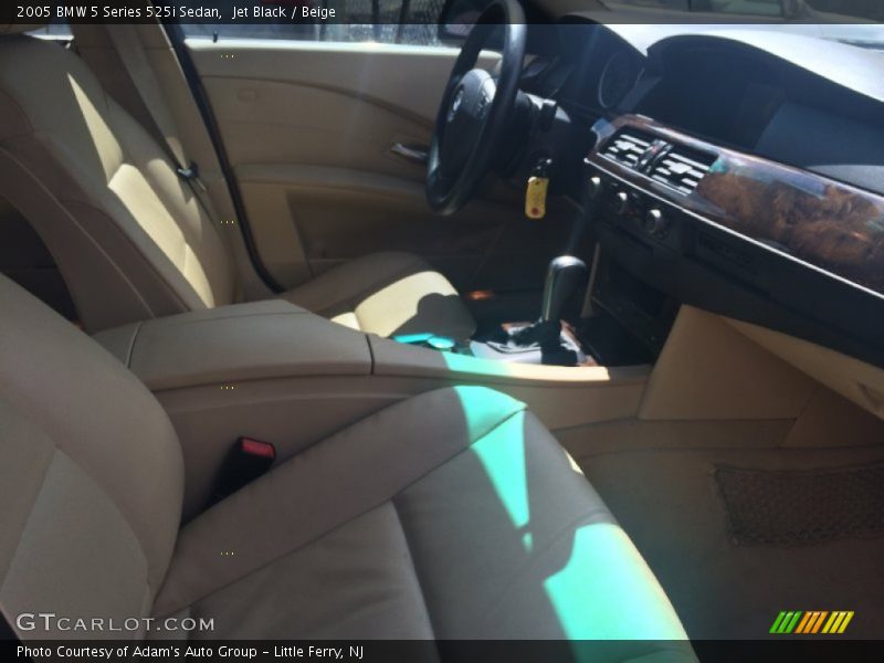 Jet Black / Beige 2005 BMW 5 Series 525i Sedan