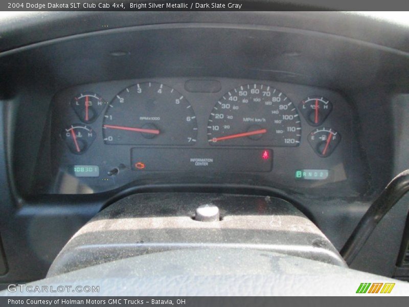 Bright Silver Metallic / Dark Slate Gray 2004 Dodge Dakota SLT Club Cab 4x4