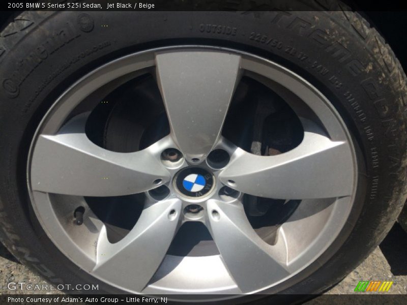 Jet Black / Beige 2005 BMW 5 Series 525i Sedan