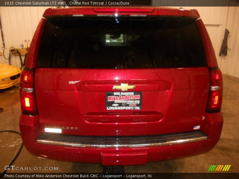 Crystal Red Tintcoat / Cocoa/Dune 2015 Chevrolet Suburban LTZ 4WD