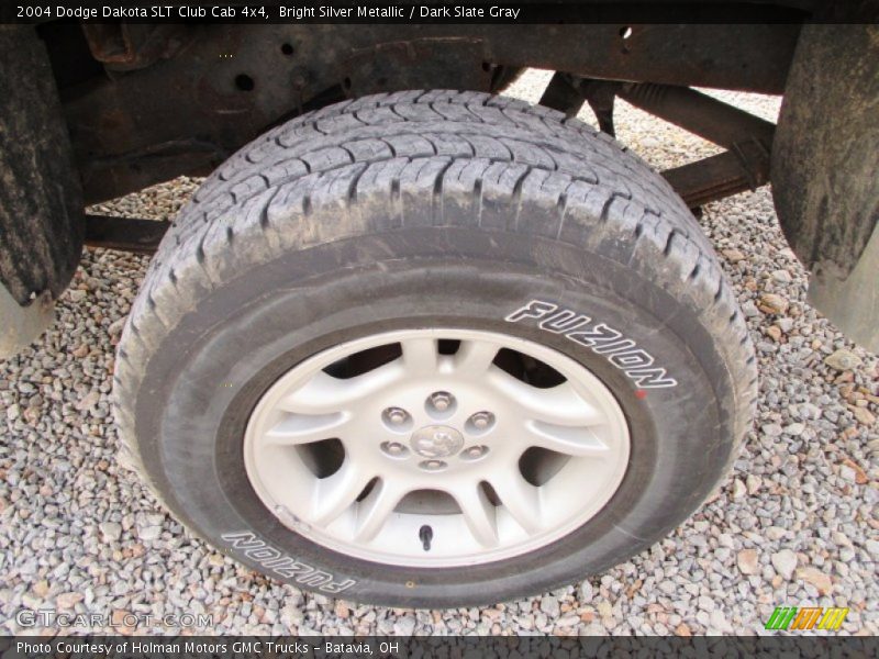 Bright Silver Metallic / Dark Slate Gray 2004 Dodge Dakota SLT Club Cab 4x4