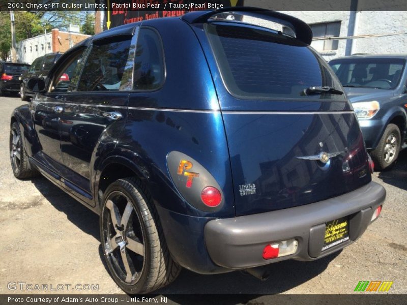 Patriot Blue Pearl / Taupe/Pearl Beige 2001 Chrysler PT Cruiser Limited