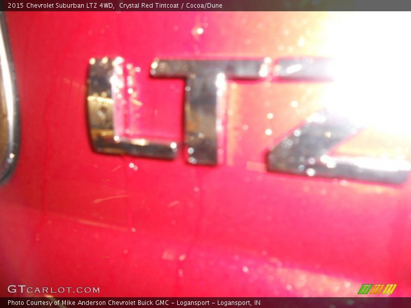 Crystal Red Tintcoat / Cocoa/Dune 2015 Chevrolet Suburban LTZ 4WD