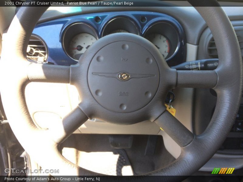 Patriot Blue Pearl / Taupe/Pearl Beige 2001 Chrysler PT Cruiser Limited