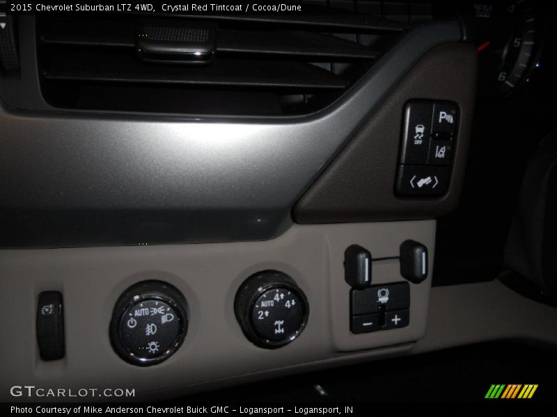 Crystal Red Tintcoat / Cocoa/Dune 2015 Chevrolet Suburban LTZ 4WD