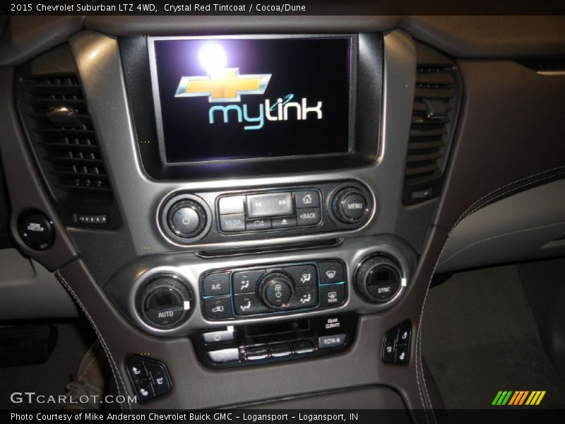 Crystal Red Tintcoat / Cocoa/Dune 2015 Chevrolet Suburban LTZ 4WD