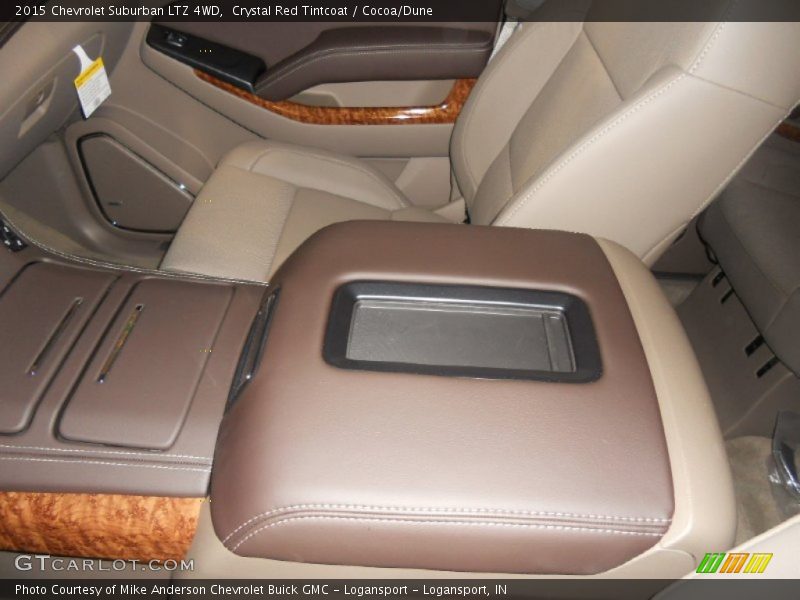 Crystal Red Tintcoat / Cocoa/Dune 2015 Chevrolet Suburban LTZ 4WD