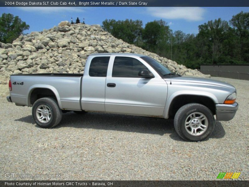 Bright Silver Metallic / Dark Slate Gray 2004 Dodge Dakota SLT Club Cab 4x4