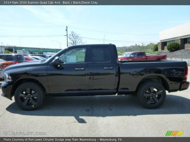 Black / Black/Diesel Gray 2014 Ram 1500 Express Quad Cab 4x4