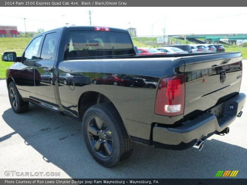Black / Black/Diesel Gray 2014 Ram 1500 Express Quad Cab 4x4