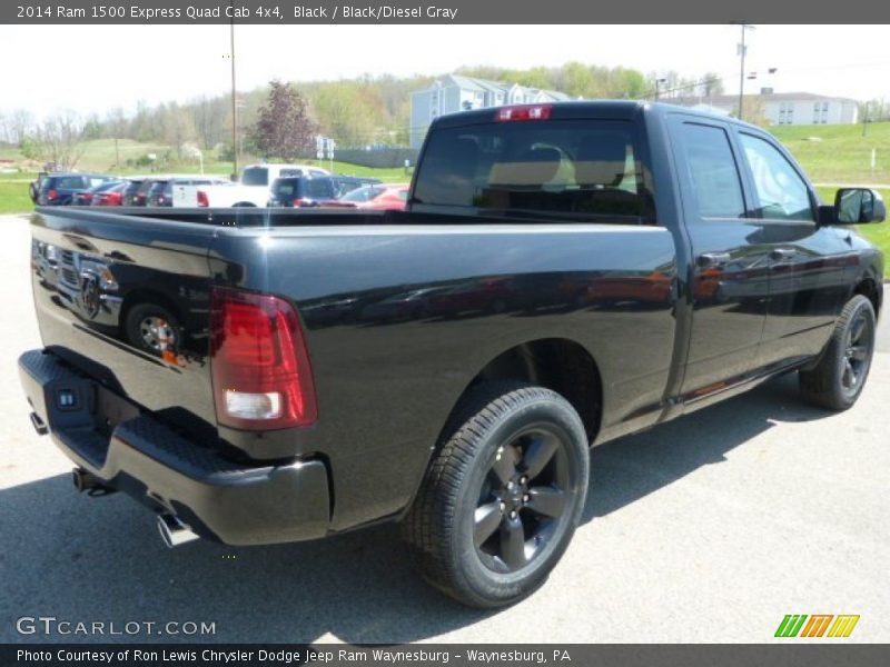 Black / Black/Diesel Gray 2014 Ram 1500 Express Quad Cab 4x4
