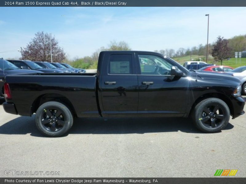 Black / Black/Diesel Gray 2014 Ram 1500 Express Quad Cab 4x4