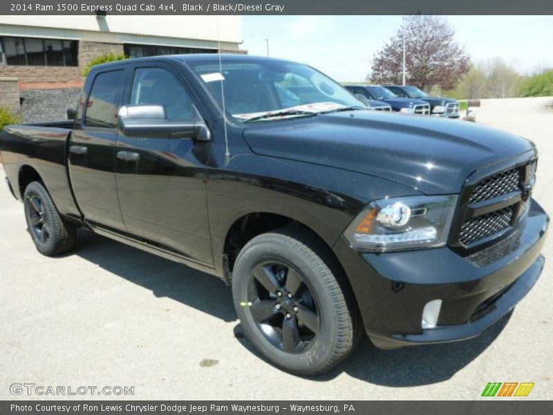 Black / Black/Diesel Gray 2014 Ram 1500 Express Quad Cab 4x4