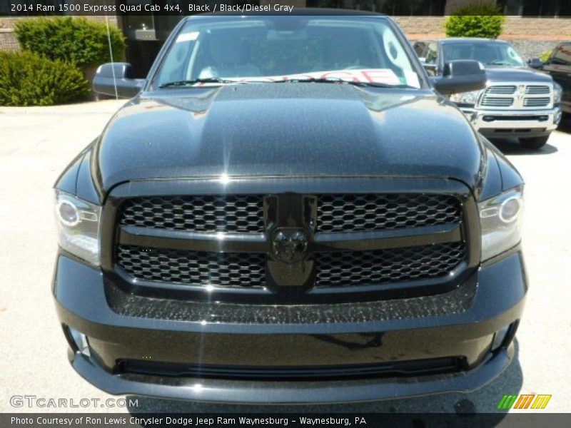 Black / Black/Diesel Gray 2014 Ram 1500 Express Quad Cab 4x4
