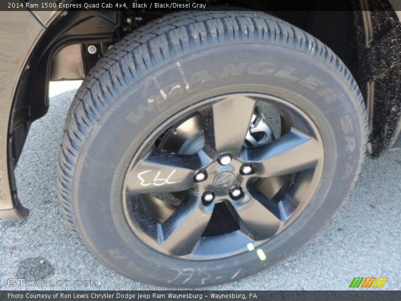 Black / Black/Diesel Gray 2014 Ram 1500 Express Quad Cab 4x4