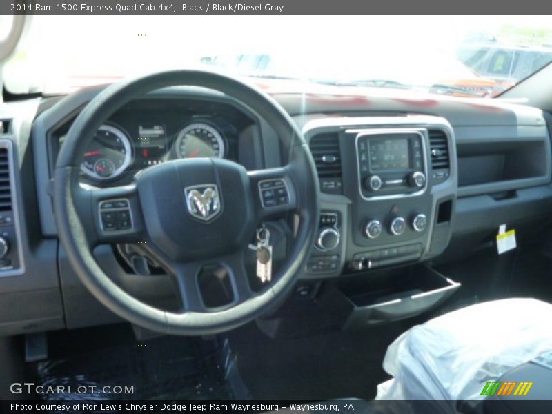 Black / Black/Diesel Gray 2014 Ram 1500 Express Quad Cab 4x4