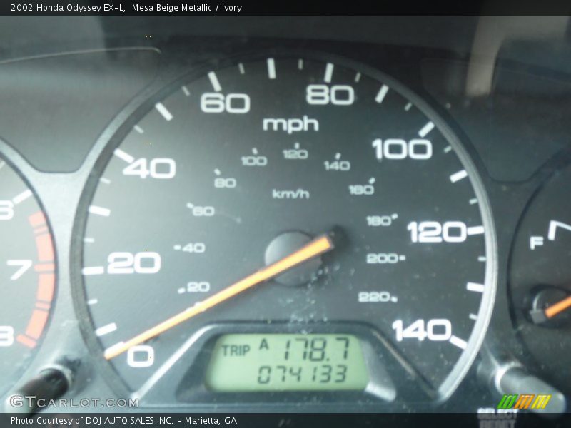 Mesa Beige Metallic / Ivory 2002 Honda Odyssey EX-L
