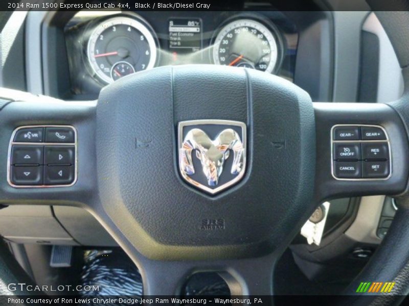 Black / Black/Diesel Gray 2014 Ram 1500 Express Quad Cab 4x4