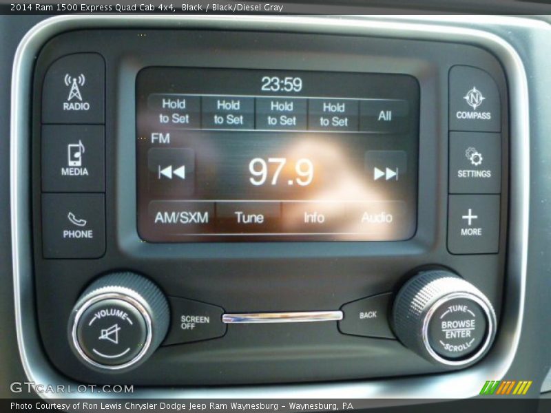 Black / Black/Diesel Gray 2014 Ram 1500 Express Quad Cab 4x4