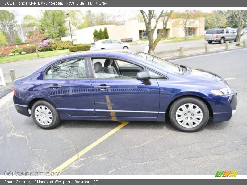 Royal Blue Pearl / Gray 2011 Honda Civic DX-VP Sedan