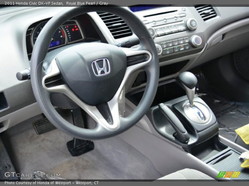 Royal Blue Pearl / Gray 2011 Honda Civic DX-VP Sedan