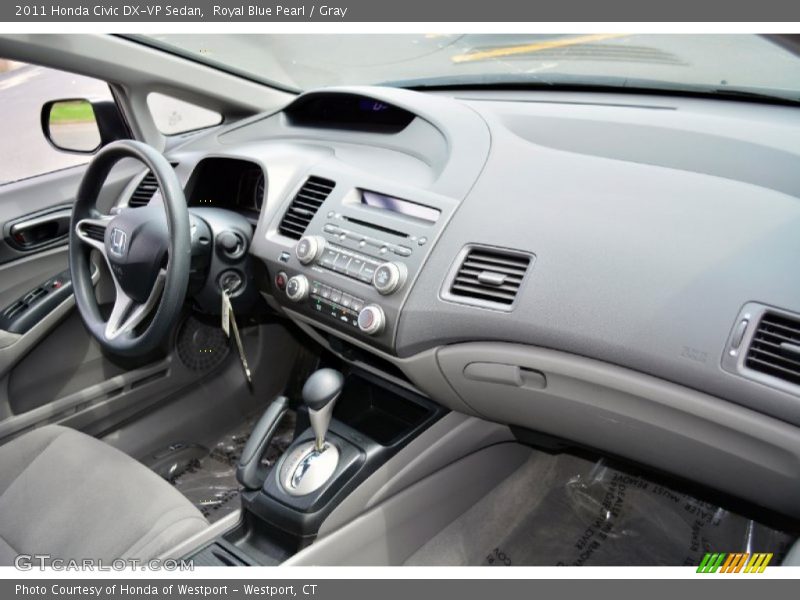 Royal Blue Pearl / Gray 2011 Honda Civic DX-VP Sedan
