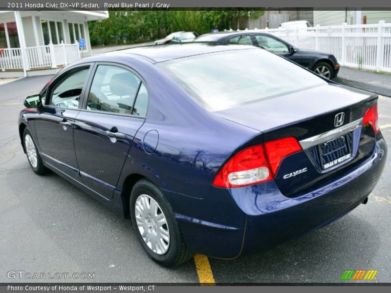 Royal Blue Pearl / Gray 2011 Honda Civic DX-VP Sedan