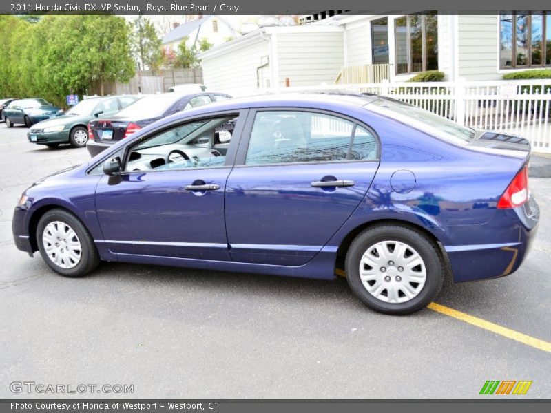 Royal Blue Pearl / Gray 2011 Honda Civic DX-VP Sedan