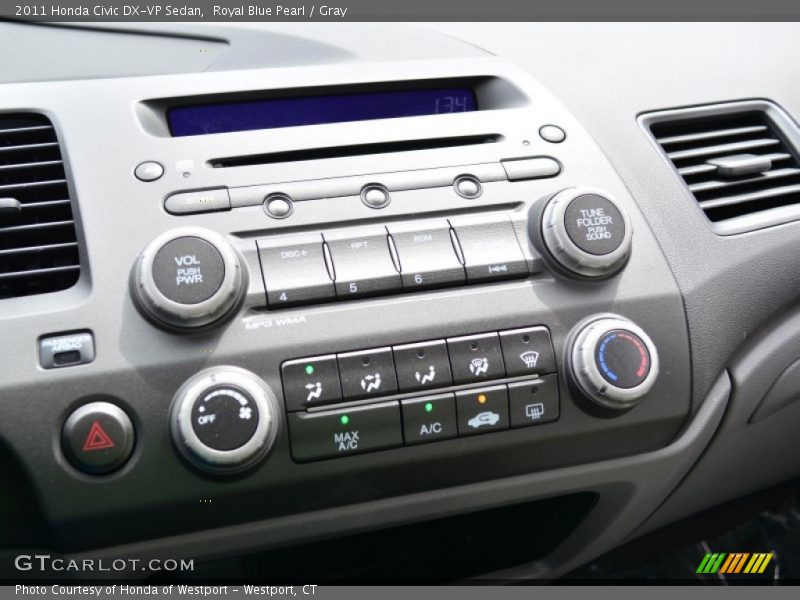 Royal Blue Pearl / Gray 2011 Honda Civic DX-VP Sedan