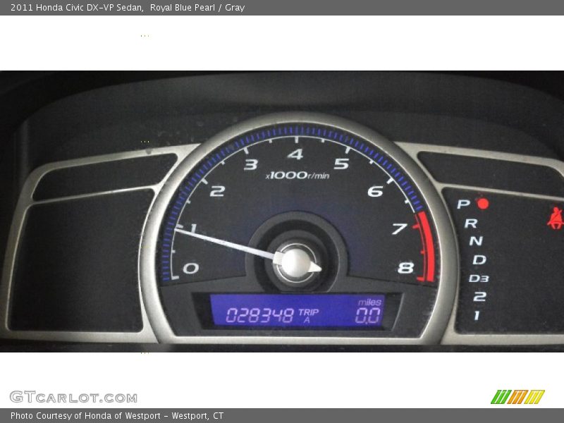 Royal Blue Pearl / Gray 2011 Honda Civic DX-VP Sedan
