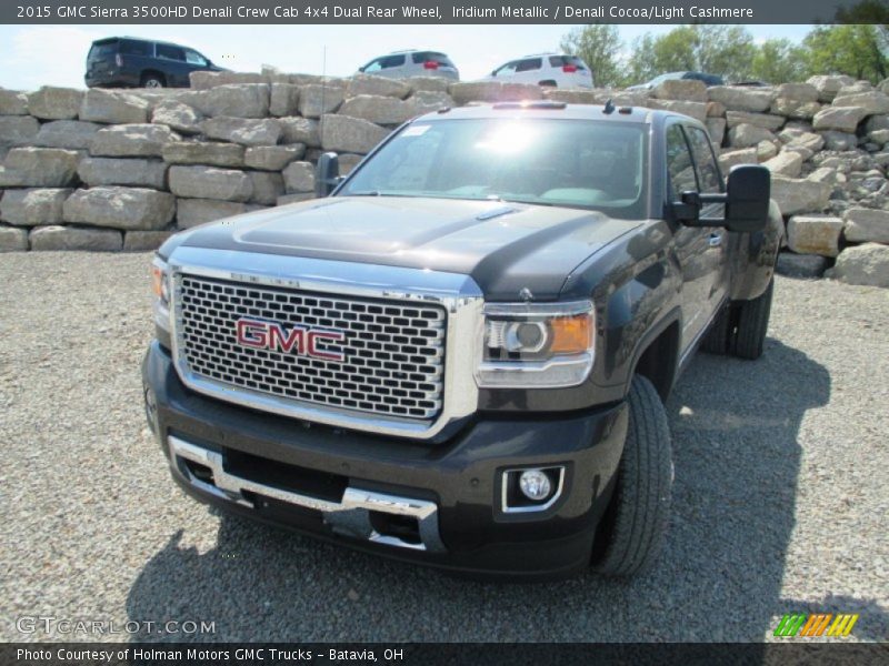 Iridium Metallic / Denali Cocoa/Light Cashmere 2015 GMC Sierra 3500HD Denali Crew Cab 4x4 Dual Rear Wheel
