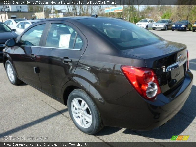 Mocha Bronze Metallic / Jet Black/Dark Titanium 2014 Chevrolet Sonic LT Sedan