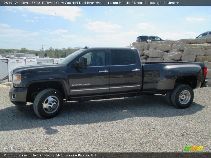 Iridium Metallic / Denali Cocoa/Light Cashmere 2015 GMC Sierra 3500HD Denali Crew Cab 4x4 Dual Rear Wheel