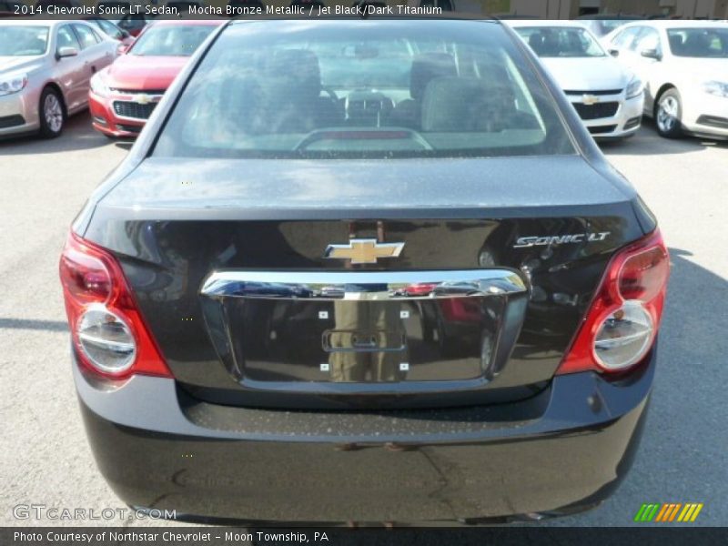 Mocha Bronze Metallic / Jet Black/Dark Titanium 2014 Chevrolet Sonic LT Sedan