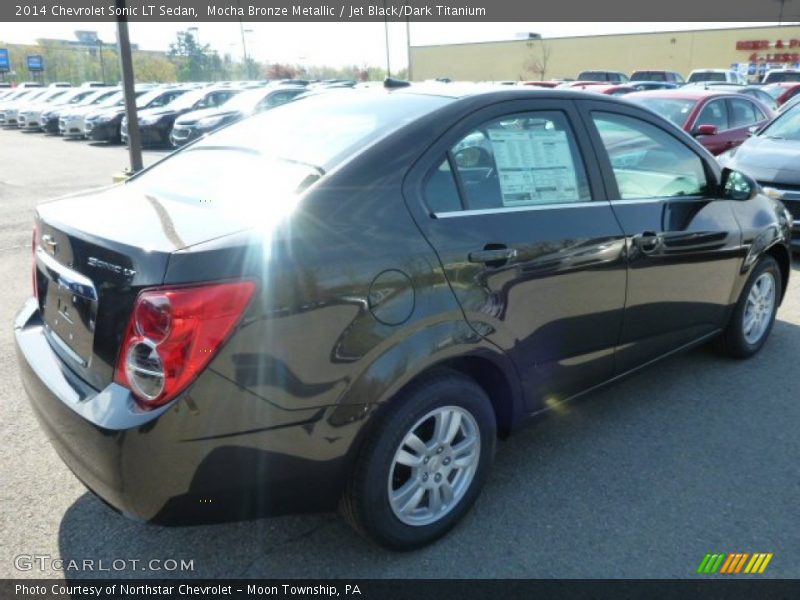 Mocha Bronze Metallic / Jet Black/Dark Titanium 2014 Chevrolet Sonic LT Sedan