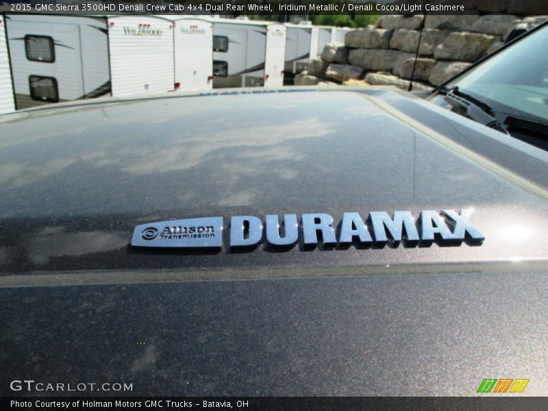 Iridium Metallic / Denali Cocoa/Light Cashmere 2015 GMC Sierra 3500HD Denali Crew Cab 4x4 Dual Rear Wheel